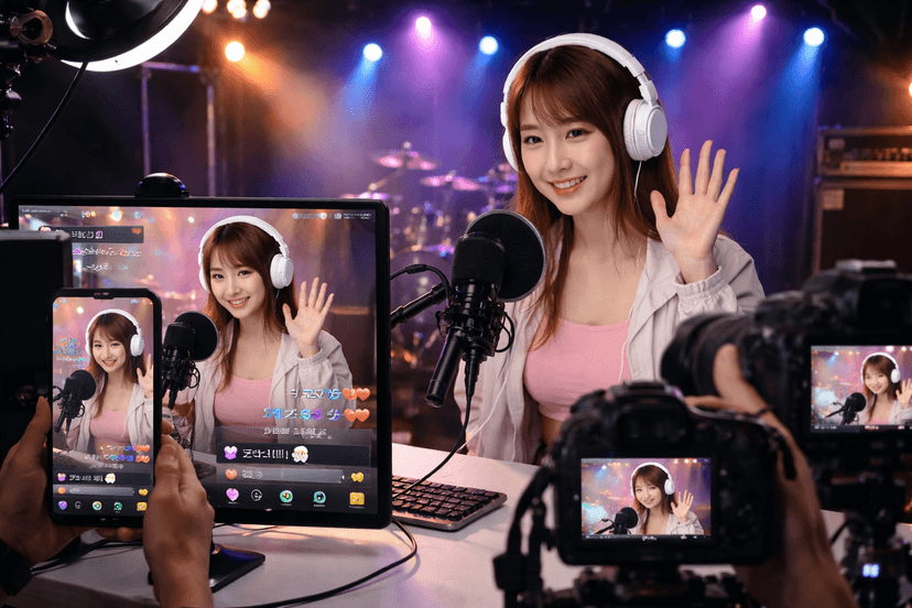 配信収録・ライバー撮影